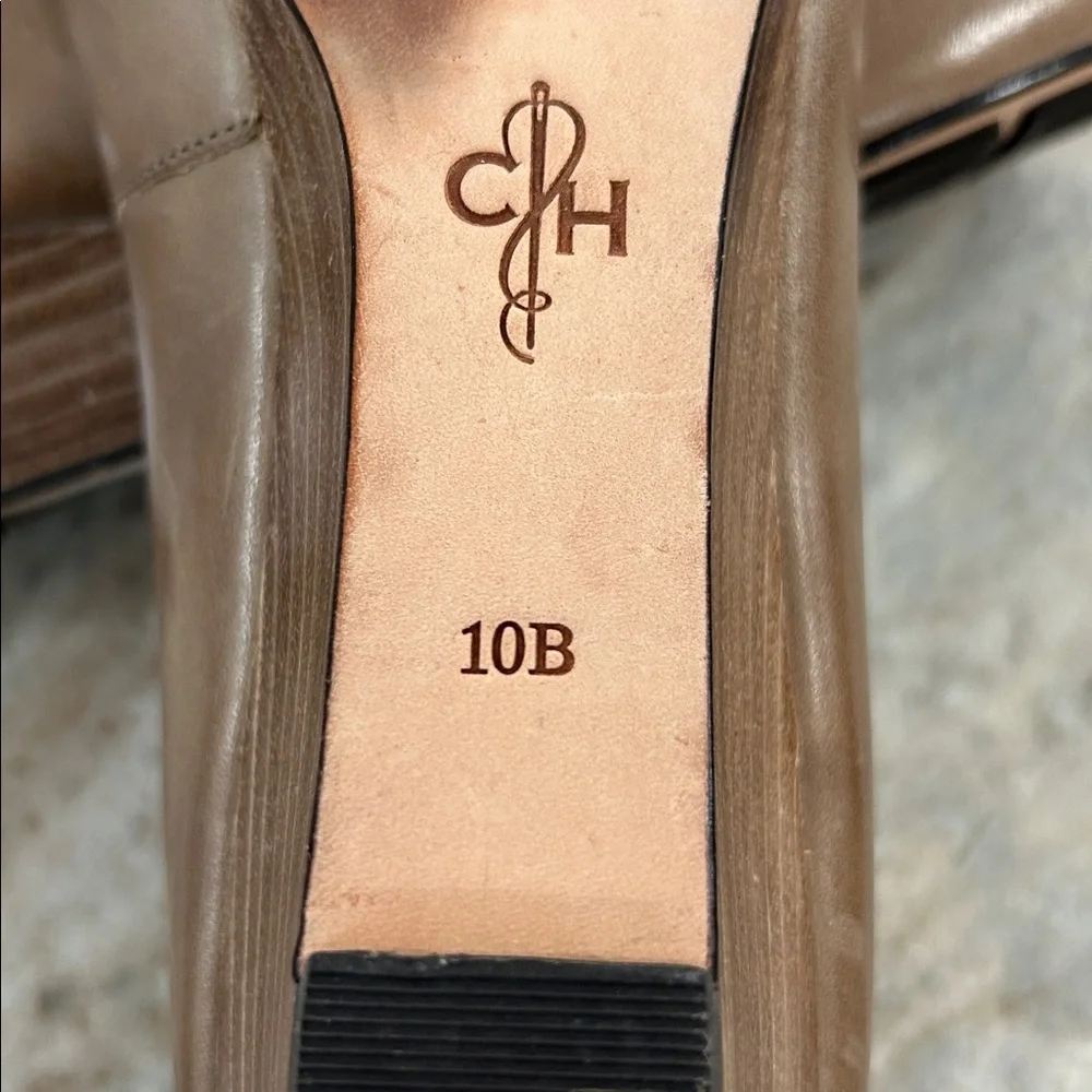Cole Haan Brown Leather Low Wedge Pumps